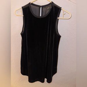 Armani Exchange black velvet top